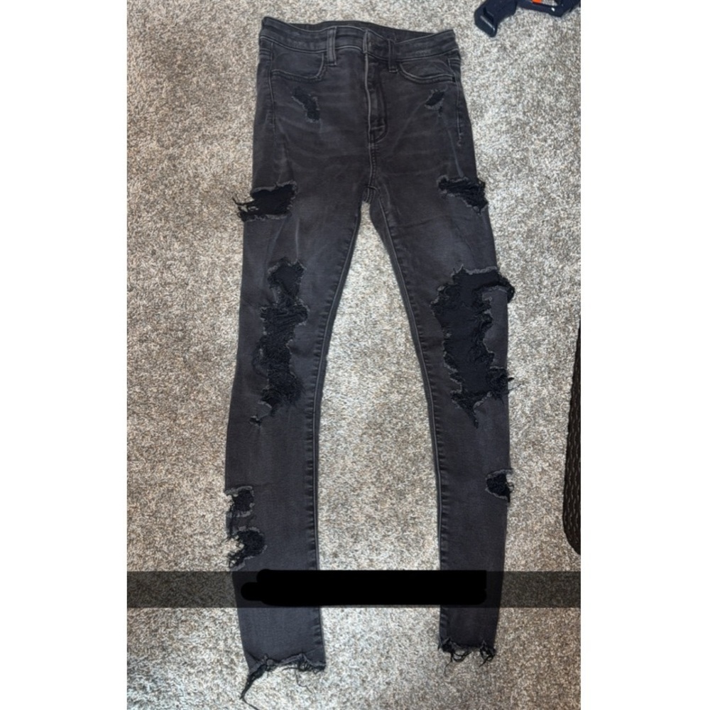 Distressed Black Skinny Jeans